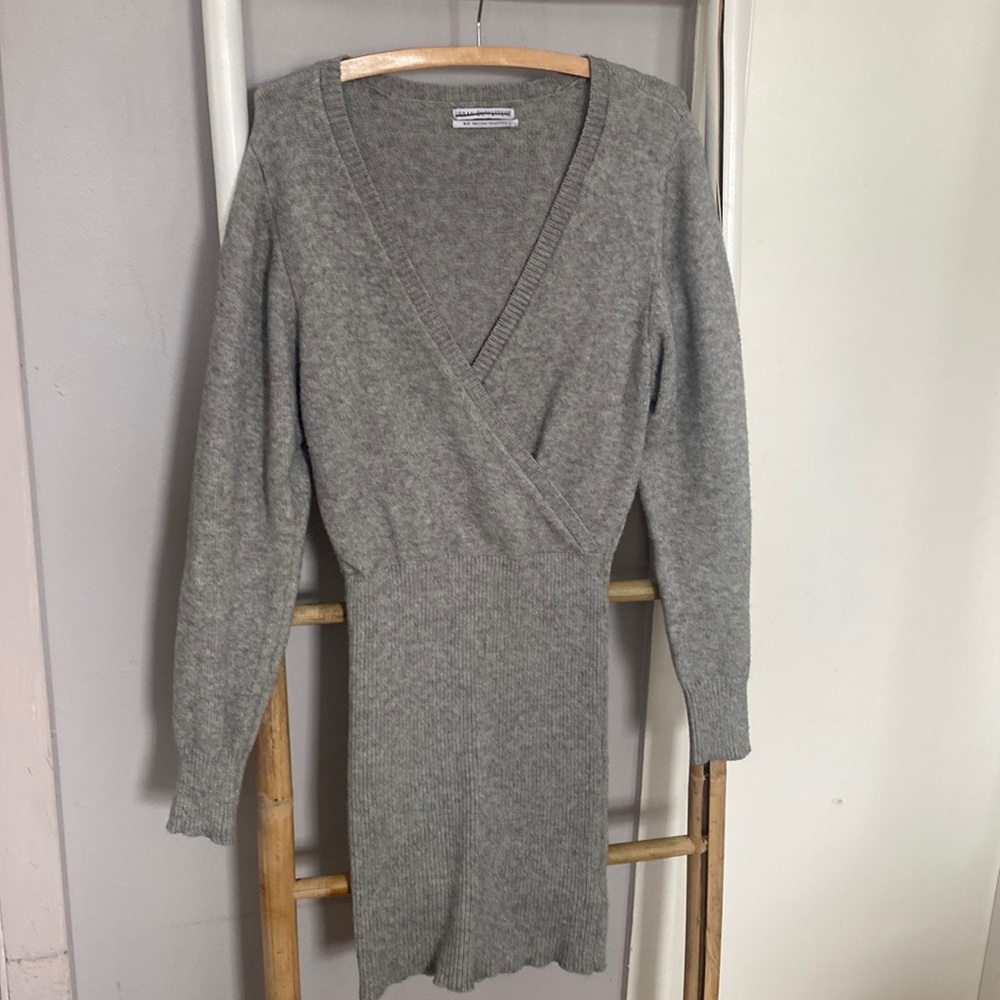 Urban outfitters- grey knit sweater dress - medium